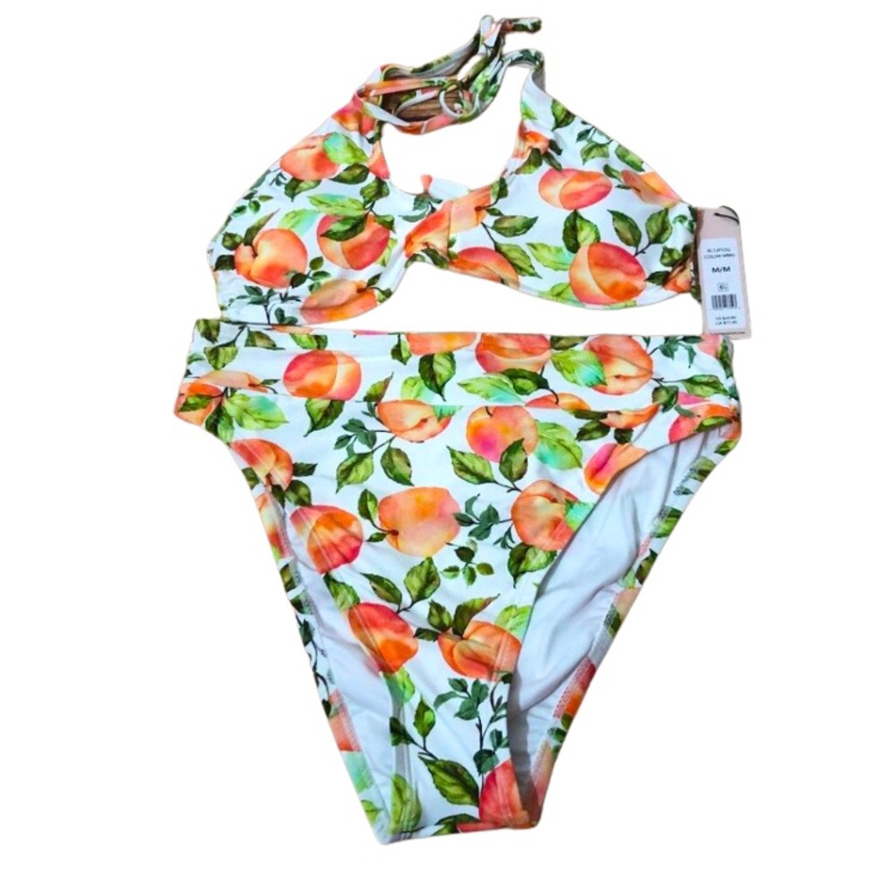 NWT BCBGeneration Bikini, Convertible Top, High Waist Bottom, Matching Coverall